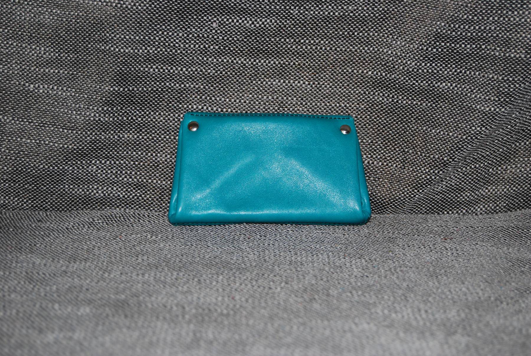 Porte monnaie vague turquoise