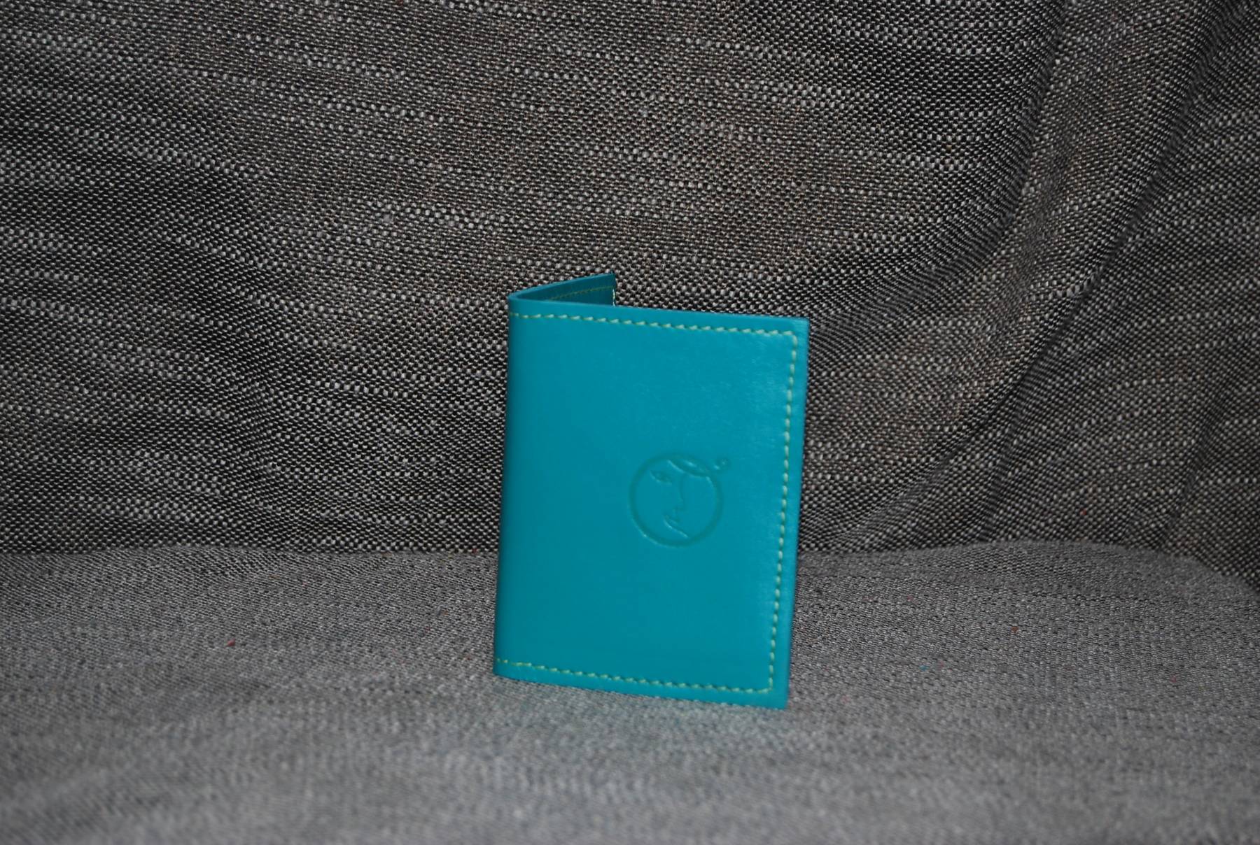 Porte carte classique turquoise